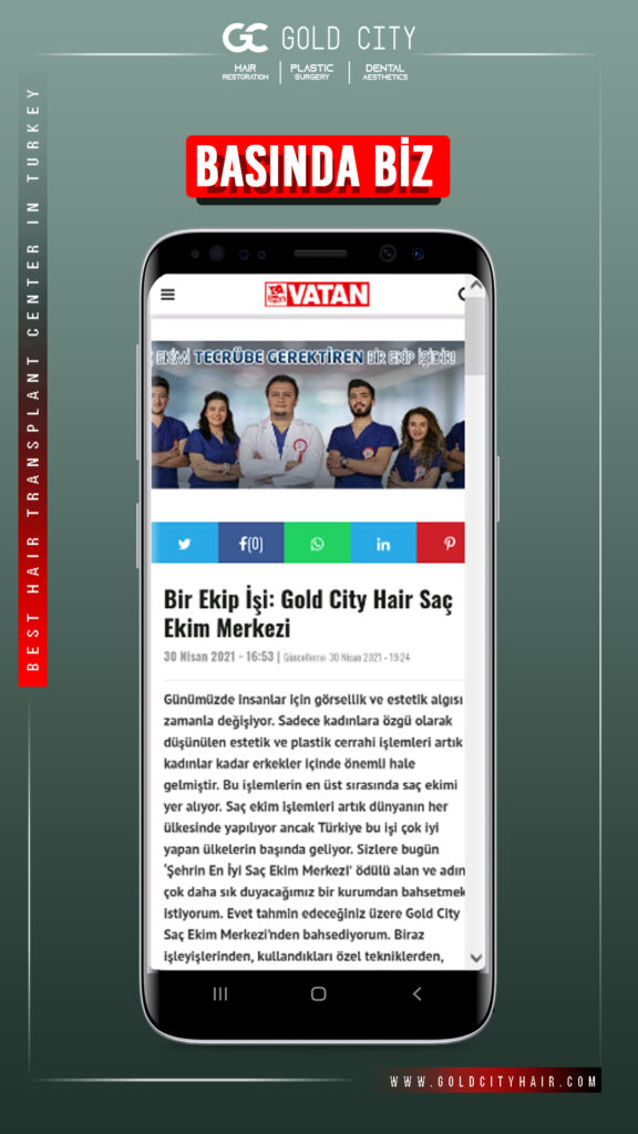 Önce Vatan Gazetesi - Hair Transplant